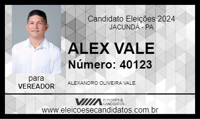 Candidato ALEX VALE 2024 - JACUNDÁ - Eleições