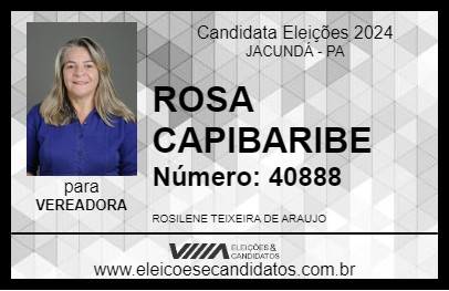 Candidato ROSA CAPIBARIBE 2024 - JACUNDÁ - Eleições