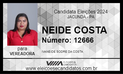 Candidato NEIDE COSTA 2024 - JACUNDÁ - Eleições