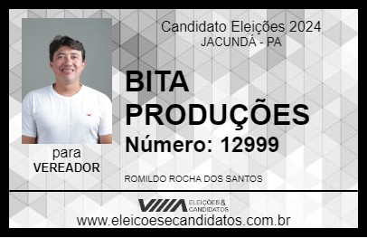 Candidato BITA PRODUÇÕES 2024 - JACUNDÁ - Eleições