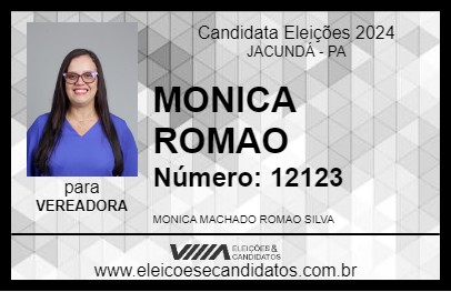 Candidato MONICA ROMAO 2024 - JACUNDÁ - Eleições