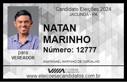 Candidato NATAN MARINHO 2024 - JACUNDÁ - Eleições