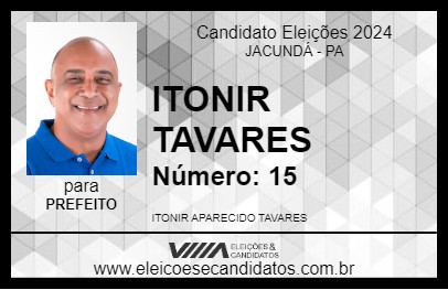 Candidato ITONIR TAVARES 2024 - JACUNDÁ - Eleições