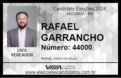 Candidato RAFAEL GARRANCHO 2024 - JACUNDÁ - Eleições