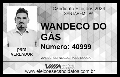 Candidato WANDECO DO GÁS 2024 - SANTARÉM - Eleições