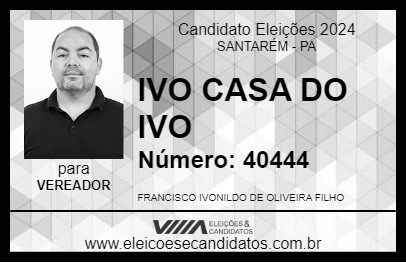 Candidato IVO CASA DO IVO 2024 - SANTARÉM - Eleições