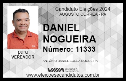 Candidato DANIEL NOGUEIRA 2024 - AUGUSTO CORRÊA - Eleições