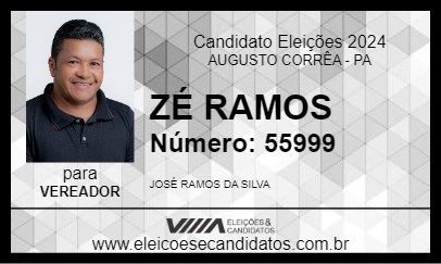 Candidato ZÉ RAMOS 2024 - AUGUSTO CORRÊA - Eleições