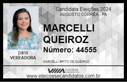 Candidato MARCELLI QUEIROZ 2024 - AUGUSTO CORRÊA - Eleições