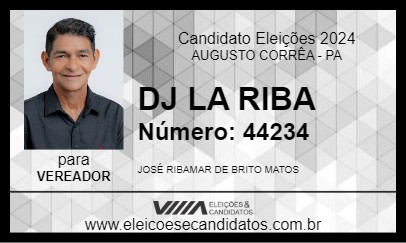 Candidato DJ LA RIBA 2024 - AUGUSTO CORRÊA - Eleições