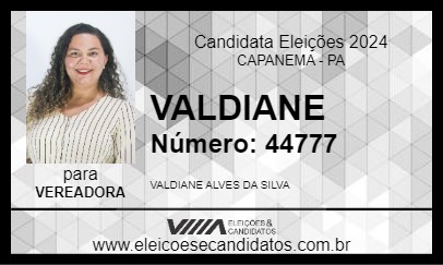 Candidato VALDIANE 2024 - CAPANEMA - Eleições