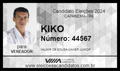 Candidato KIKO 2024 - CAPANEMA - Eleições