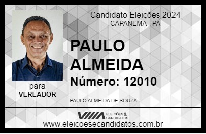 Candidato PAULO ALMEIDA 2024 - CAPANEMA - Eleições