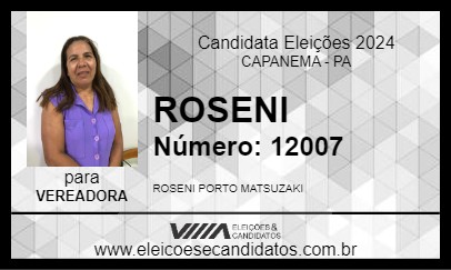 Candidato ROSENI 2024 - CAPANEMA - Eleições