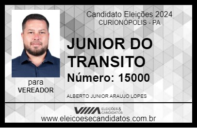 Candidato JUNIOR DO TRANSITO 2024 - CURIONÓPOLIS - Eleições