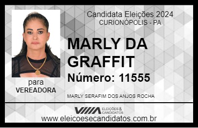 Candidato MARLY DA GRAFFIT 2024 - CURIONÓPOLIS - Eleições