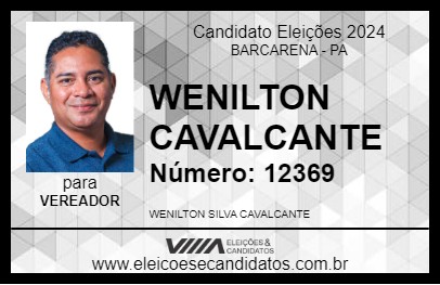 Candidato WENILTON CAVALCANTE 2024 - BARCARENA - Eleições