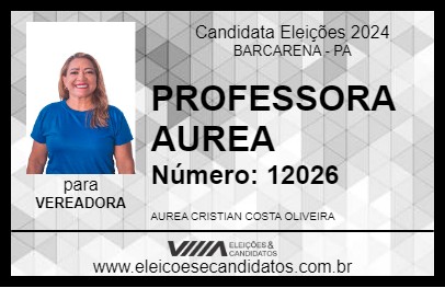 Candidato PROFESSORA AUREA 2024 - BARCARENA - Eleições