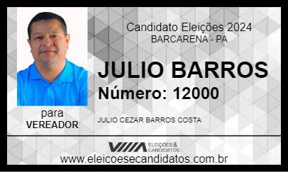 Candidato JULIO BARROS 2024 - BARCARENA - Eleições