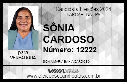 Candidato SÔNIA CARDOSO 2024 - BARCARENA - Eleições