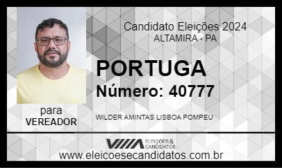 Candidato PORTUGA 2024 - ALTAMIRA - Eleições