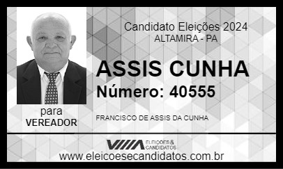 Candidato ASSIS CUNHA 2024 - ALTAMIRA - Eleições