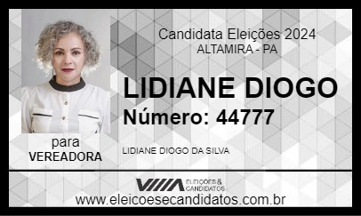 Candidato LIDIANE DIOGO 2024 - ALTAMIRA - Eleições