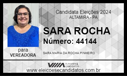 Candidato SARA ROCHA 2024 - ALTAMIRA - Eleições