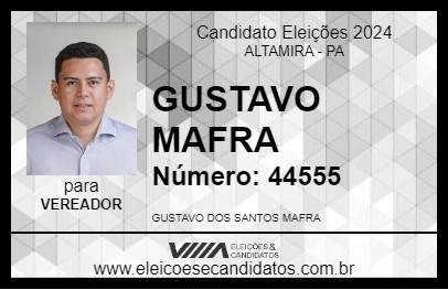 Candidato GUSTAVO MAFRA 2024 - ALTAMIRA - Eleições