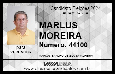 Candidato MARLUS MOREIRA 2024 - ALTAMIRA - Eleições