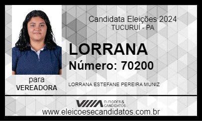 Candidato LORRANA 2024 - TUCURUÍ - Eleições