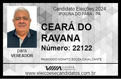 Candidato CEARÁ DO RAVANA 2024 - IPIXUNA DO PARÁ - Eleições