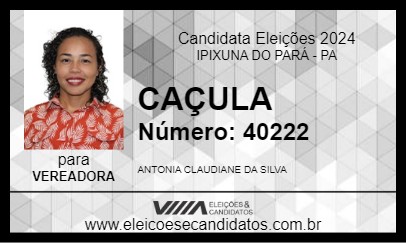 Candidato CAÇULA 2024 - IPIXUNA DO PARÁ - Eleições