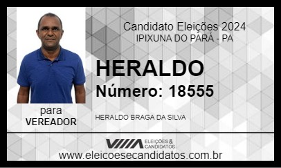 Candidato HERALDO 2024 - IPIXUNA DO PARÁ - Eleições