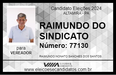 Candidato RAIMUNDO DO SINDICATO 2024 - ALTAMIRA - Eleições