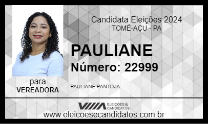 Candidato PAULIANE 2024 - TOMÉ-AÇU - Eleições