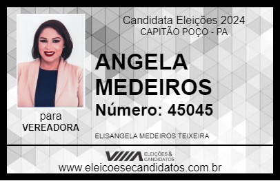 Candidato ANGELA MEDEIROS 2024 - CAPITÃO POÇO - Eleições