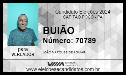 Candidato BUIÃO 2024 - CAPITÃO POÇO - Eleições