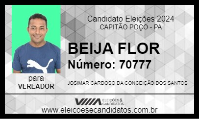 Candidato BEIJA FLOR 2024 - CAPITÃO POÇO - Eleições