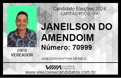 Candidato JANEILSON DO AMENDOIM 2024 - CAPITÃO POÇO - Eleições