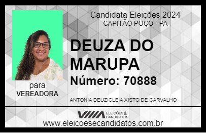 Candidato DEUZA DO MARUPÁ 2024 - CAPITÃO POÇO - Eleições