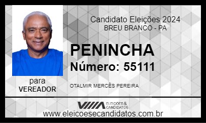 Candidato PENINCHA 2024 - BREU BRANCO - Eleições