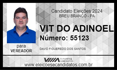 Candidato VIT DO ADINOEL 2024 - BREU BRANCO - Eleições