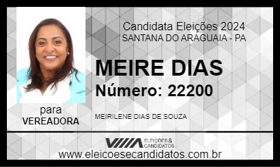 Candidato MEIRE DIAS 2024 - SANTANA DO ARAGUAIA - Eleições