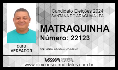 Candidato MATRAQUINHA 2024 - SANTANA DO ARAGUAIA - Eleições