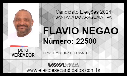 Candidato FLAVIO NEGAO 2024 - SANTANA DO ARAGUAIA - Eleições