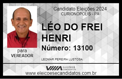 Candidato LÉO DO FREI HENRI 2024 - CURIONÓPOLIS - Eleições