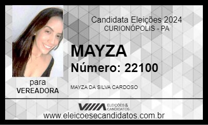 Candidato MAYZA 2024 - CURIONÓPOLIS - Eleições