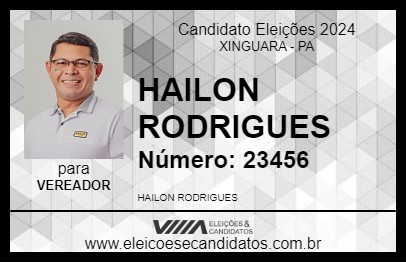 Candidato HAILON RODRIGUES 2024 - XINGUARA - Eleições