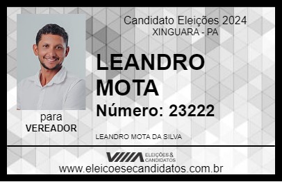 Candidato LEANDRO MOTA 2024 - XINGUARA - Eleições